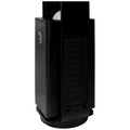 Black Bladeless Fan with Air Purifier, Oscillating, LED Display, Remote Control, 12 Speeds, 3 Modes