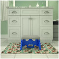 Grey 1-Step Plastic Folding Step Stool 2-Pack - Compact and Slip-Resistant Design