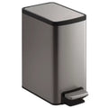 6L Stainless Steel Step Bin 2-Pack for Small Spaces