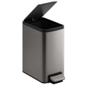 6L Stainless Steel Step Bin 2-Pack for Small Spaces