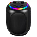 Black Wireless Karaoke System with Bluetooth Audio and Disco Lights