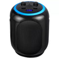 Black Wireless Karaoke System with Bluetooth Audio and Disco Lights