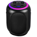 Black Wireless Karaoke System with Bluetooth Audio and Disco Lights