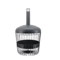 Black High-Temperature Powder Coated Bastion Chimenea with Large Burning Capacity