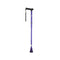 Adjustable Purple Walking Stick with Folding Design and Shock Absorbing Tip