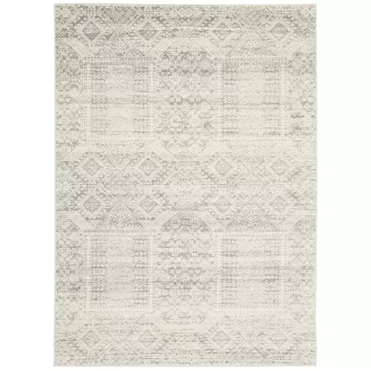 Mirage Silver Rug 400 x 300cm - Transitional Moroccan Style