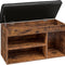 Shoe Storage Bench with Padded Cushion,Flip-Open Storage Box and Adjustable Shelf for Entryway and Living Room