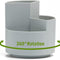 360 degree rotating multi-functional pen holder with 3 separate layer for office desk organiser (Grey)