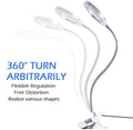 Lighting LED 8X Magnifying Lamp with Metal Clamp 360&deg; Flexible Gooseneck and USB Plug Design for Tattoo, Manicure and Reading