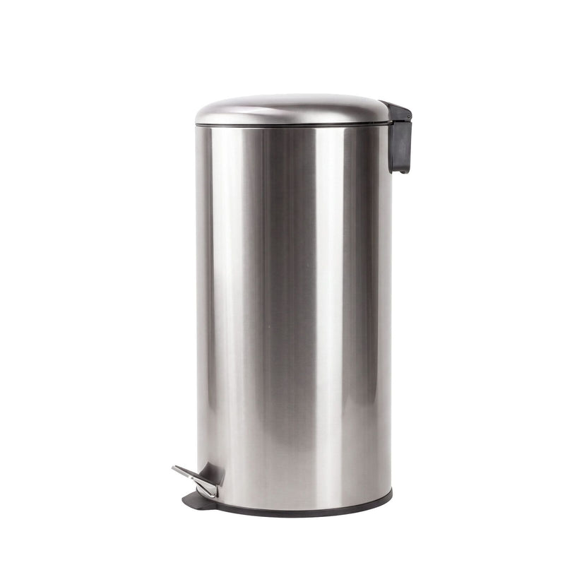 30L Pedal Bin with Stainless Steel and Plastic Construction
