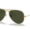 Aviator Classic Sunglasses in Gold and Green