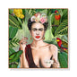 Wall Art 50cmx50cm Self Portrait by Frida Kahlo Wood Frame Canvas