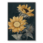 Wall Art 80cmx120cm Sunflowers Black Frame Canvas