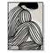 Wall Art 50cmx70cm Mid Century Figure Black Frame Canvas