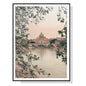 Wall Art 80cmx120cm Rome City Black Frame Canvas