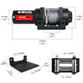 X-BULL Electric Winch 4500LBS/2041KG Steel Cable Wireless Remote Boat ATV 4WD