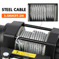 12V Electric Winch 4500LBS Winch Steel Cable Trailer Towing Remote ATV UTV