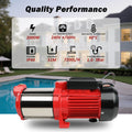 ETOSHA 2000W Garden Water Pump High Pressure 4-Stage Tank Irrigation Water Pump