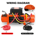ZESUPER 12V Electric Winch 14500lbs Synthetic Rope Wireless Remote 4X4 4WD Car
