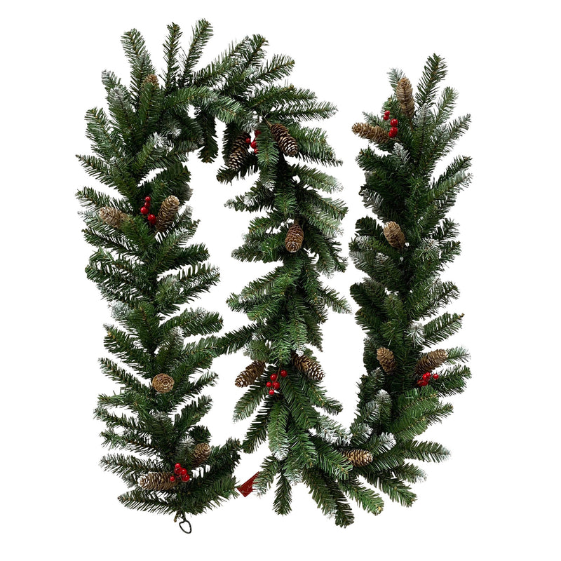 Christabelle 2.7m Christmas Garland Pine Cones Berries Tree Decoration