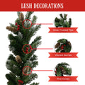 Christabelle 2.7m Christmas Garland Pine Cones Berries Tree Decoration