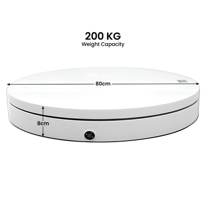 Christabelle 80cm 200kg Commercial Electric Display Turntable Motorised White