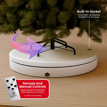 Christabelle 80cm 200kg Commercial Electric Display Turntable Motorised White