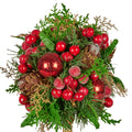 Christabelle 36cm Christmas Topiary Tree Gold Pot Pre-Decorated