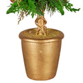Christabelle 36cm Christmas Topiary Tree Gold Pot Pre-Decorated