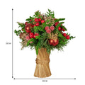 Christabelle 33cm Christmas Bouquet Floral Arrangement Festive Tabletop