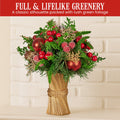 Christabelle 33cm Christmas Bouquet Floral Arrangement Festive Tabletop