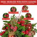 Christabelle 33cm Christmas Bouquet Floral Arrangement Festive Tabletop