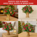Christabelle 33cm Christmas Bouquet Floral Arrangement Festive Tabletop