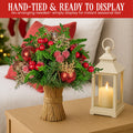 Christabelle 33cm Christmas Bouquet Floral Arrangement Festive Tabletop