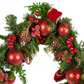 Christabelle 1.85m Christmas Garland Red Berries Pine Cones Baubles