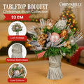 Christabelle 33cm Christmas Bouquet Floral Arrangement Jewelled Baubles