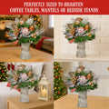 Christabelle 33cm Christmas Bouquet Floral Arrangement Jewelled Baubles
