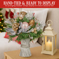 Christabelle 33cm Christmas Bouquet Floral Arrangement Jewelled Baubles