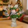 Christabelle 33cm Christmas Bouquet Floral Arrangement Jewelled Baubles
