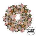 Christabelle 71cm Pink Christmas Wreath Door Decoration Baubles