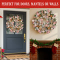 Christabelle 71cm Pink Christmas Wreath Door Decoration Baubles