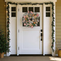 Christabelle 56cm Christmas Wreath Pink Baubles Flowers Pine Cones