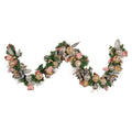 Christabelle 1.8m Christmas Garland Baubles Berries Pink Silver Gold