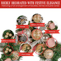 Christabelle 1.8m Christmas Garland Baubles Berries Pink Silver Gold