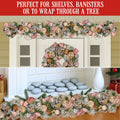 Christabelle 100cm Christmas Garland Jewelled Baubles Berries Pink