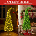 Christabelle 4ft Christmas Gremlin Tree Red Baubles LED Lights Foot Pedal