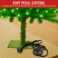 Christabelle 4ft Christmas Gremlin Tree Red Baubles LED Lights Foot Pedal