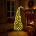 Christabelle 4ft Christmas Gremlin Tree Red Baubles LED Lights Foot Pedal