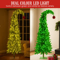 Christabelle 7.5ft Christmas Tree Red Baubles Green White LED Lights