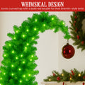 Christabelle 7.5ft Christmas Tree Red Baubles Green White LED Lights